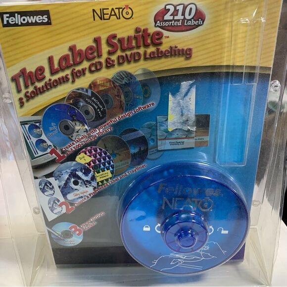 NWT Fellowes Neato Label Suite for CD & DVD Labeling System sealed - Picture 1 of 7